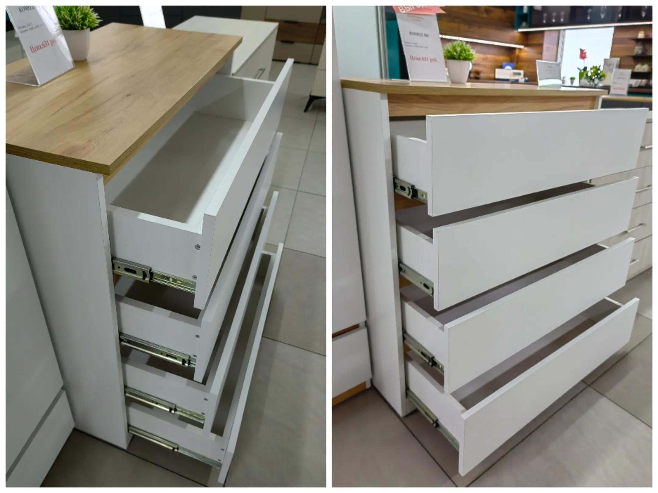 комод 02 светлый с ящиками